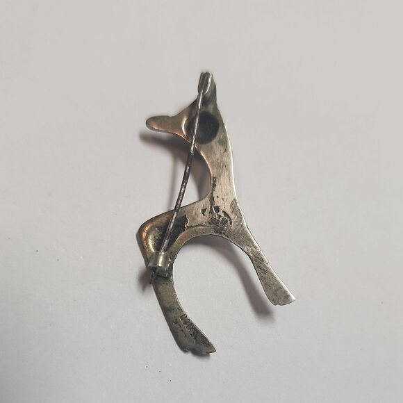Deer Fawn Brooch Vintage Modernist - Picture 3 of 4